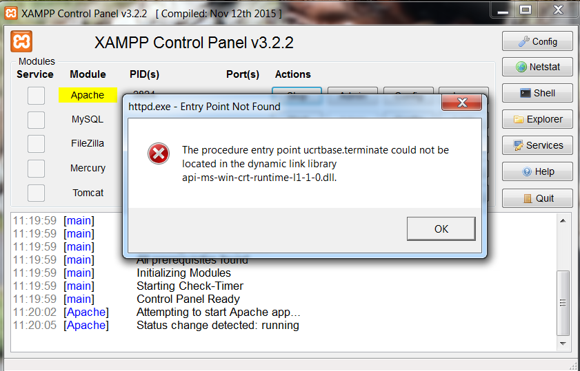 xampp control panel 3.2.2 download